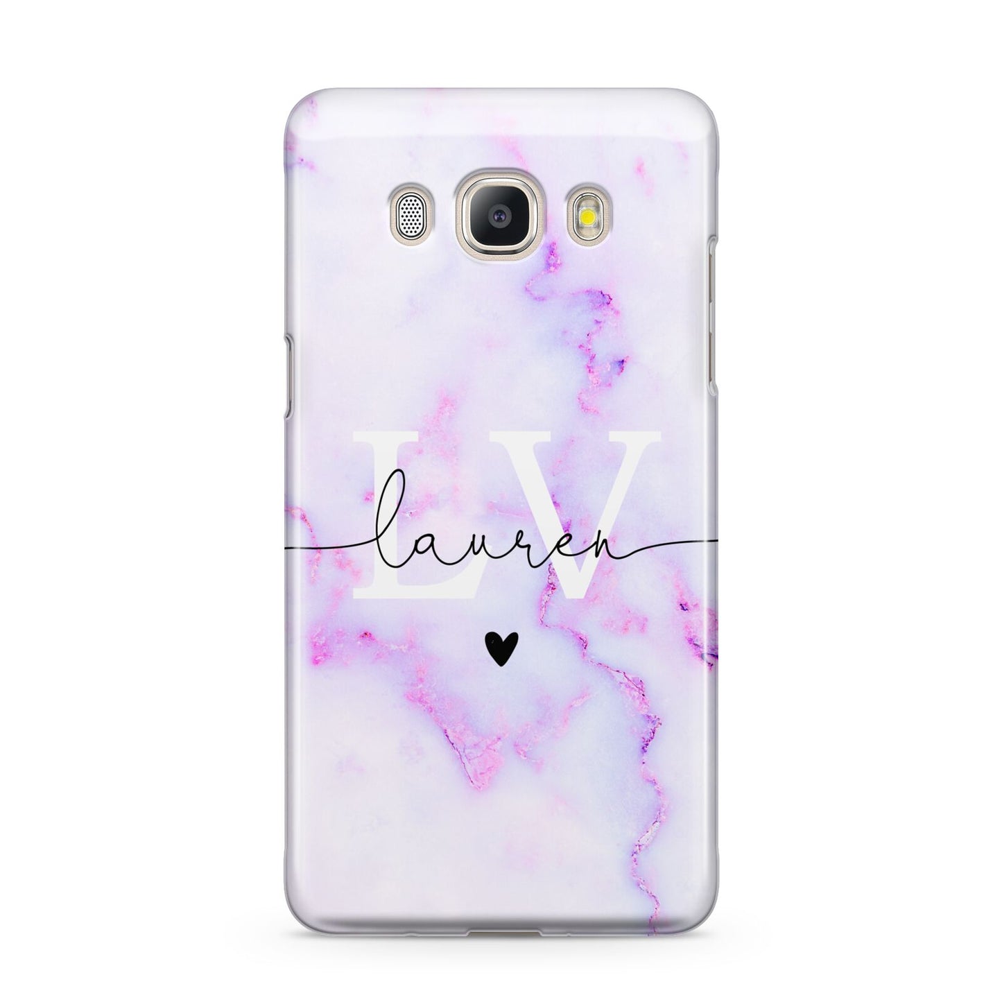 Customisable Name Initial Marble Samsung Galaxy J5 2016 Case