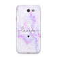 Customisable Name Initial Marble Samsung Galaxy J7 2017 Case