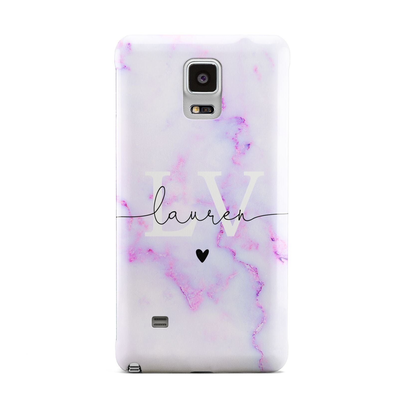 Customisable Name Initial Marble Samsung Galaxy Note 4 Case