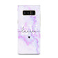 Customisable Name Initial Marble Samsung Galaxy Note 8 Case