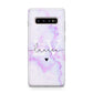Customisable Name Initial Marble Samsung Galaxy S10 Plus Case