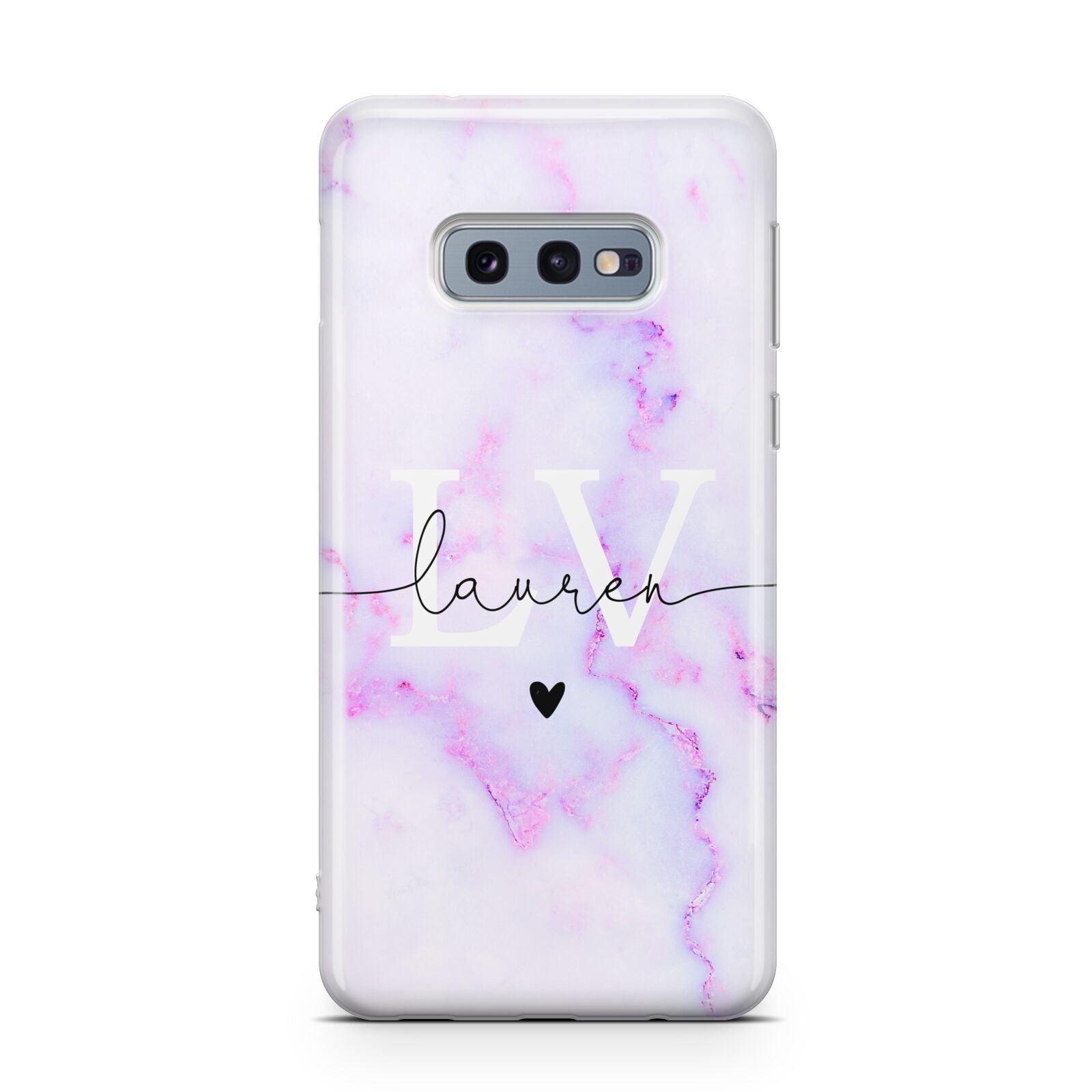 Customisable Name Initial Marble Samsung Galaxy S10E Case