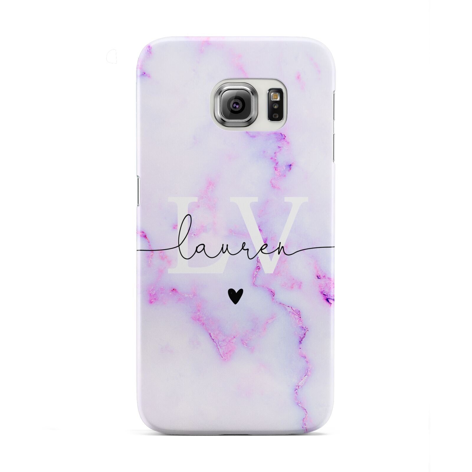 Customisable Name Initial Marble Samsung Galaxy S6 Edge Case