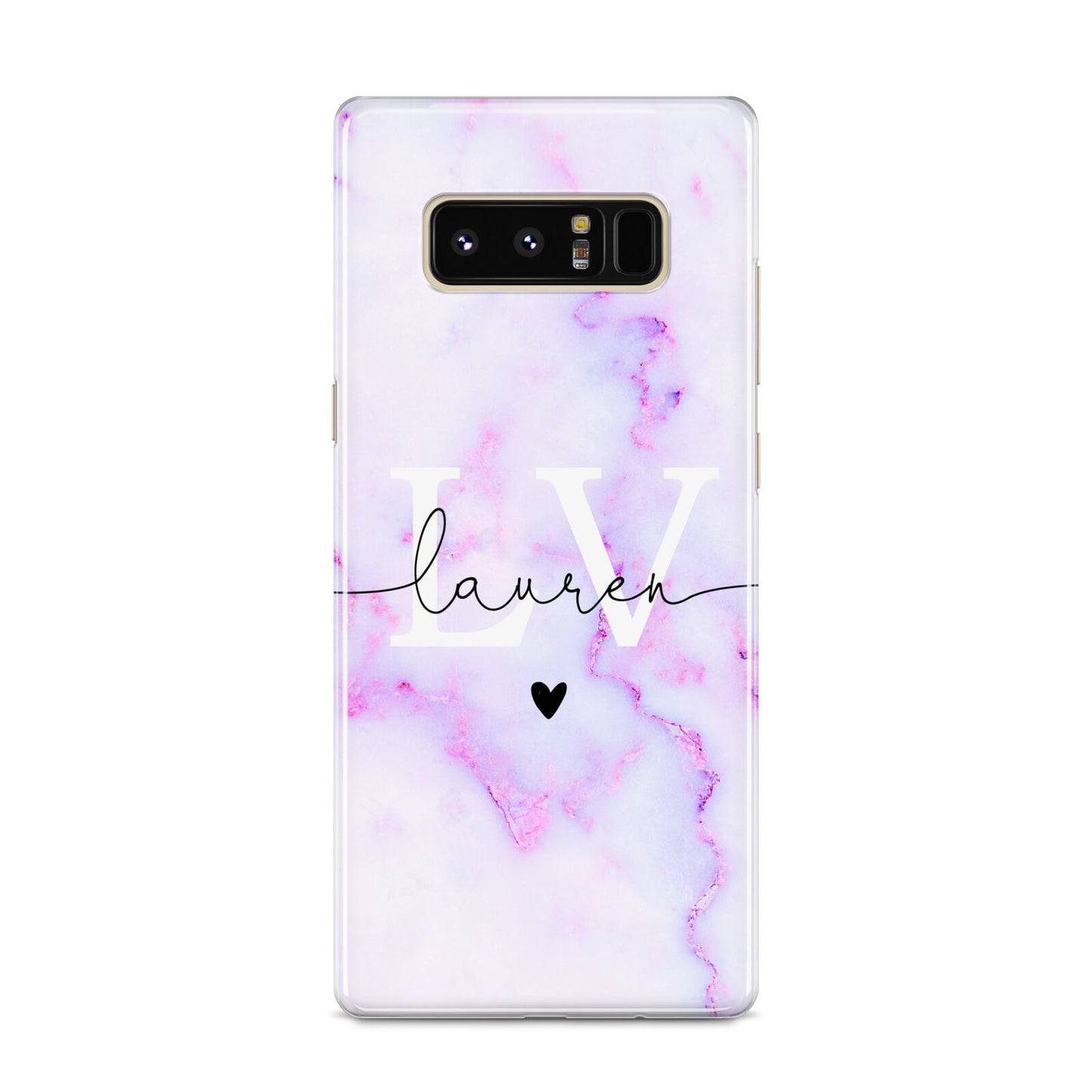 Customisable Name Initial Marble Samsung Galaxy S8 Case
