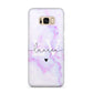 Customisable Name Initial Marble Samsung Galaxy S8 Plus Case