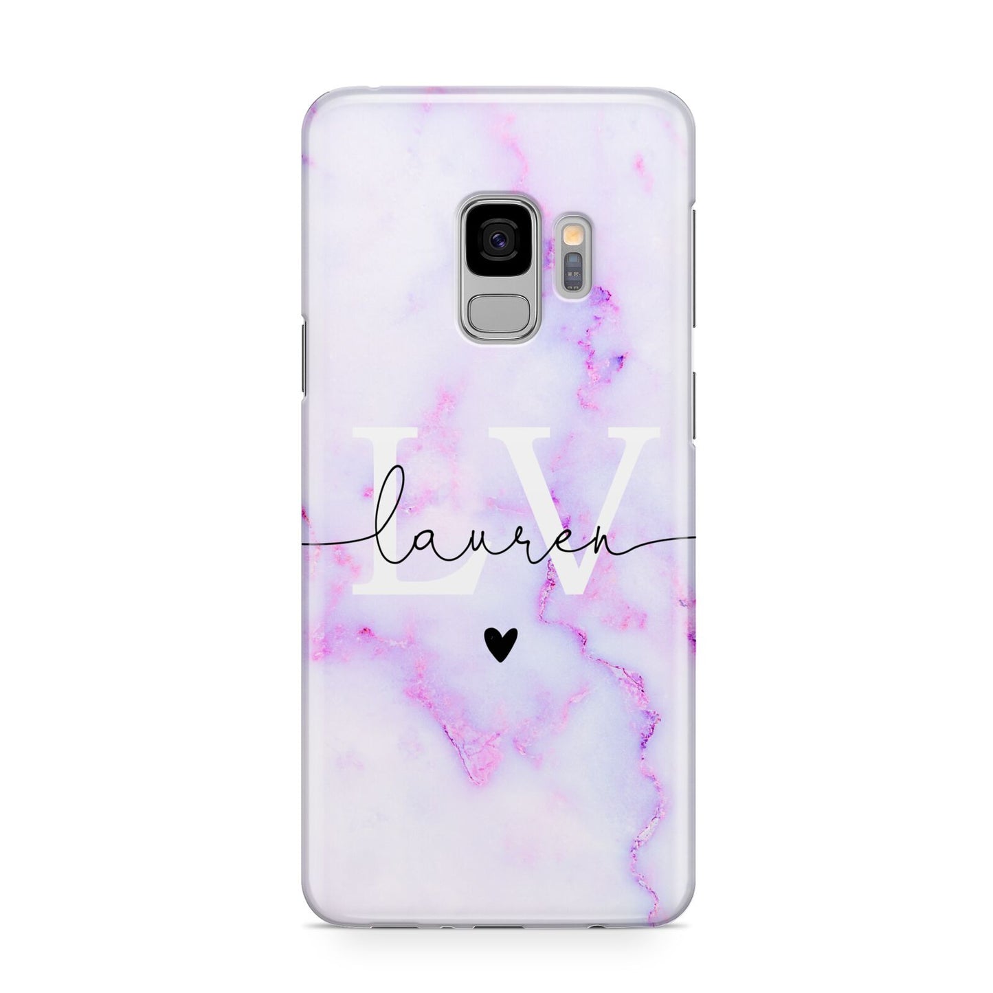 Customisable Name Initial Marble Samsung Galaxy S9 Case