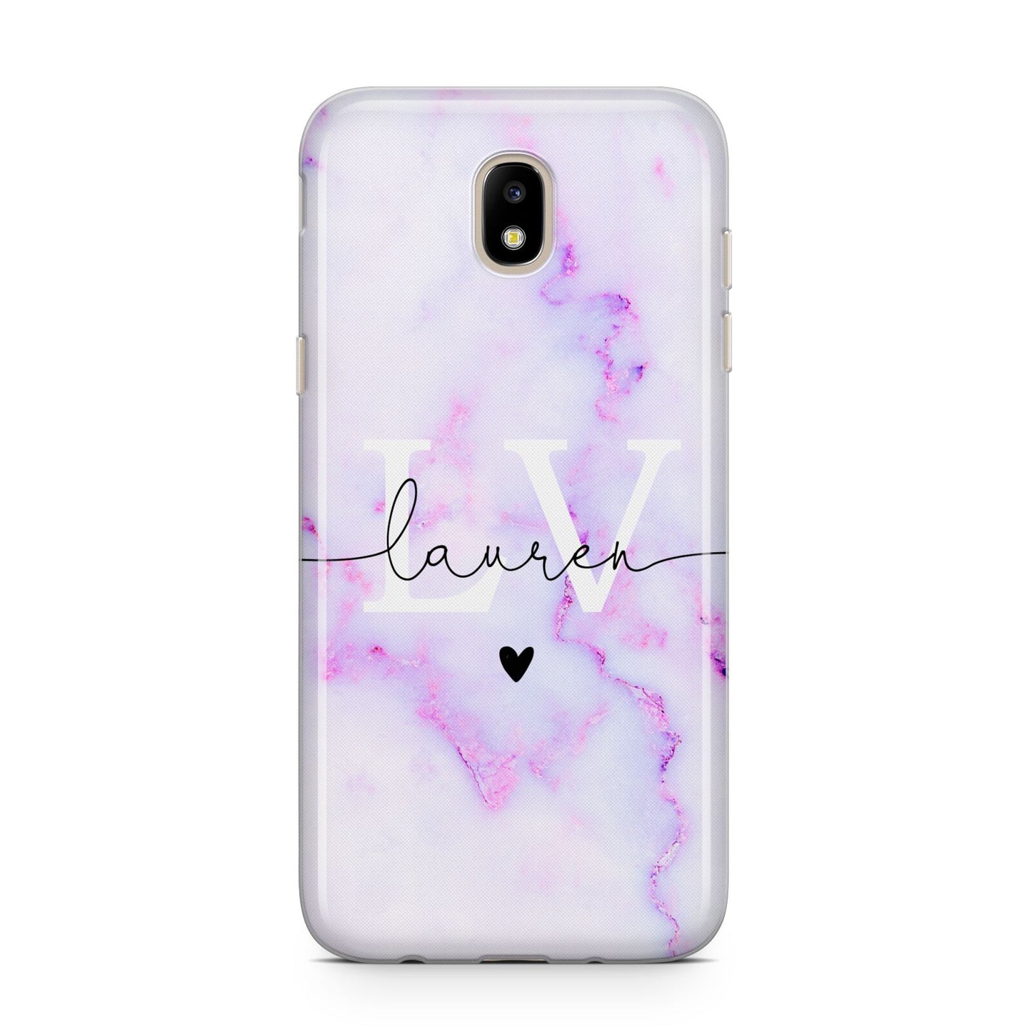 Customisable Name Initial Marble Samsung J5 2017 Case