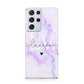 Customisable Name Initial Marble Samsung S21 Ultra Case