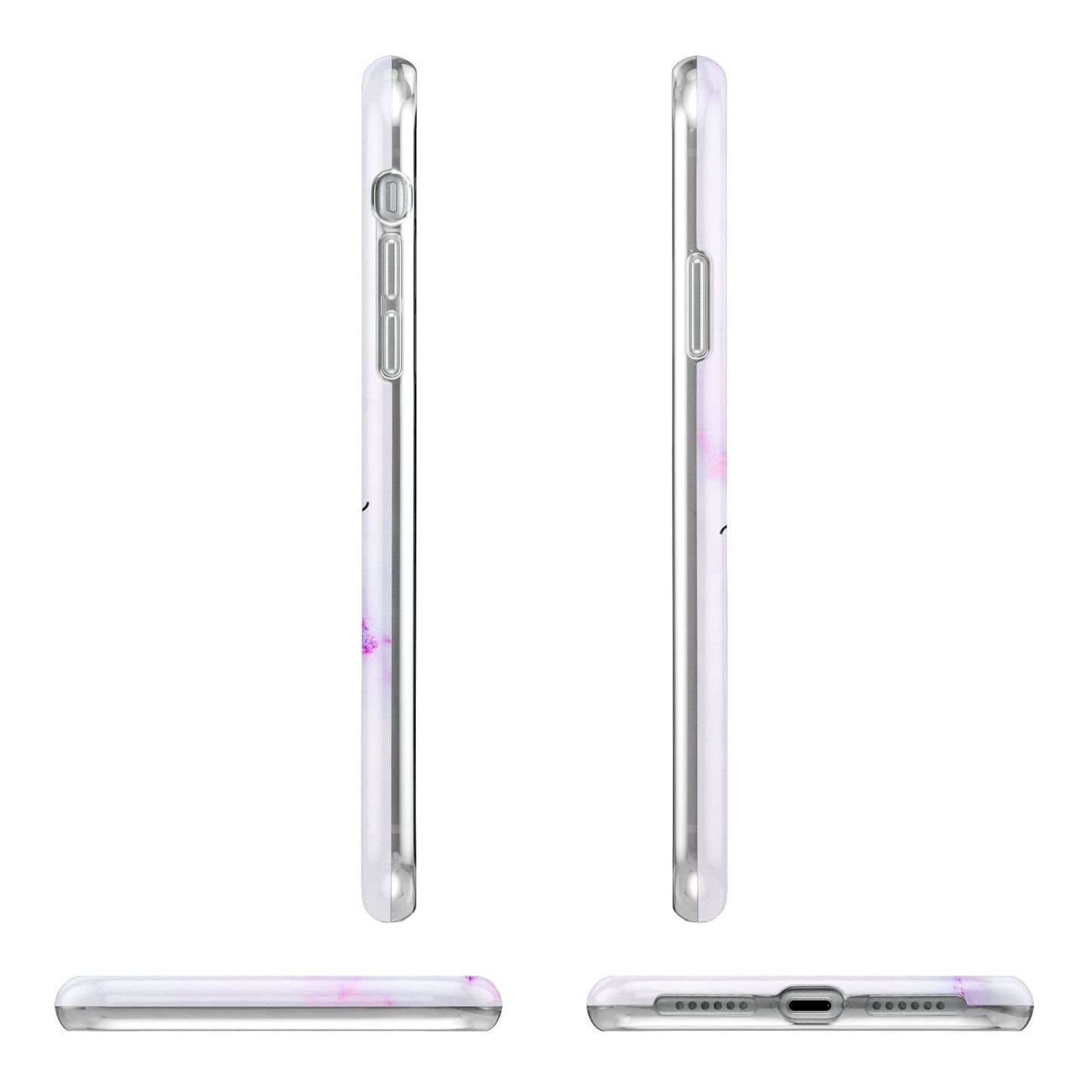 Customisable Name Initial Marble iPhone 11 Pro 3D Tough Case Angle Images