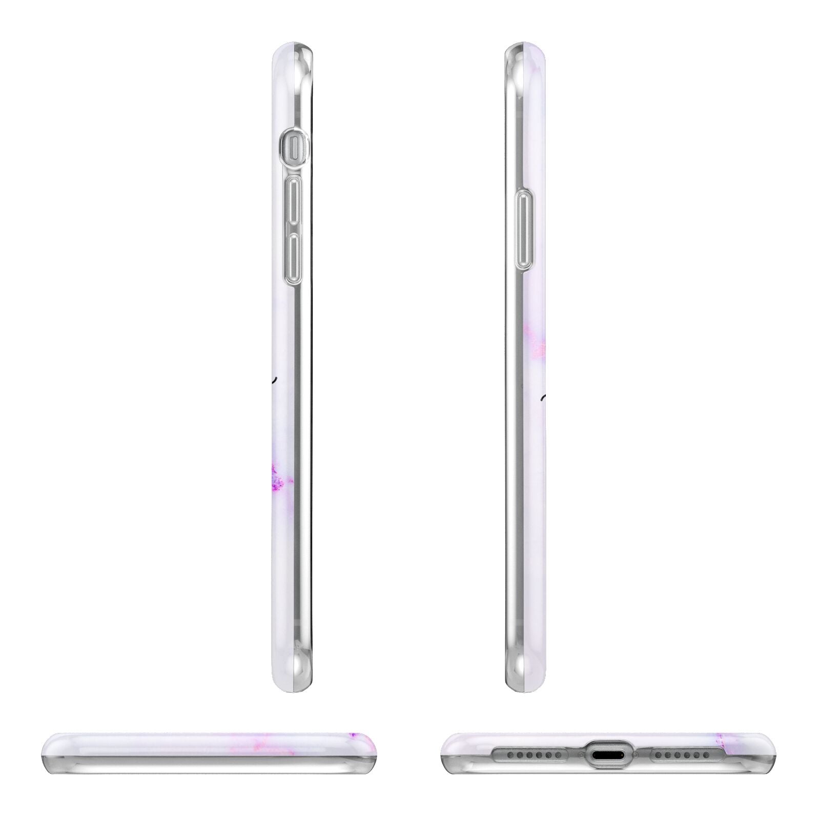 Customisable Name Initial Marble iPhone 11 Pro 3D Tough Case Angle Images