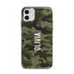 Customised Camouflage Apple iPhone 11 in White with Bumper Case