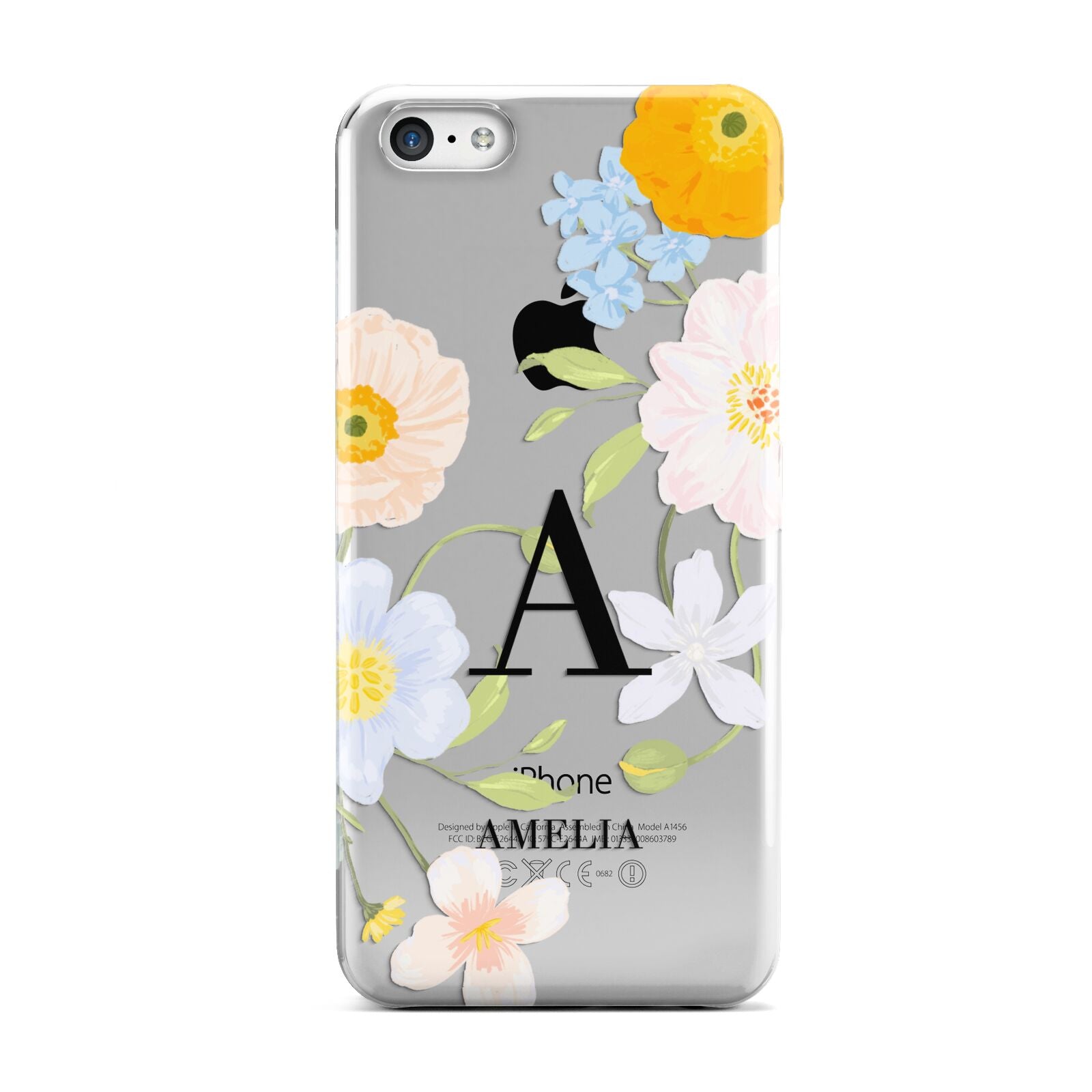 Customised Floral Apple iPhone 5c Case