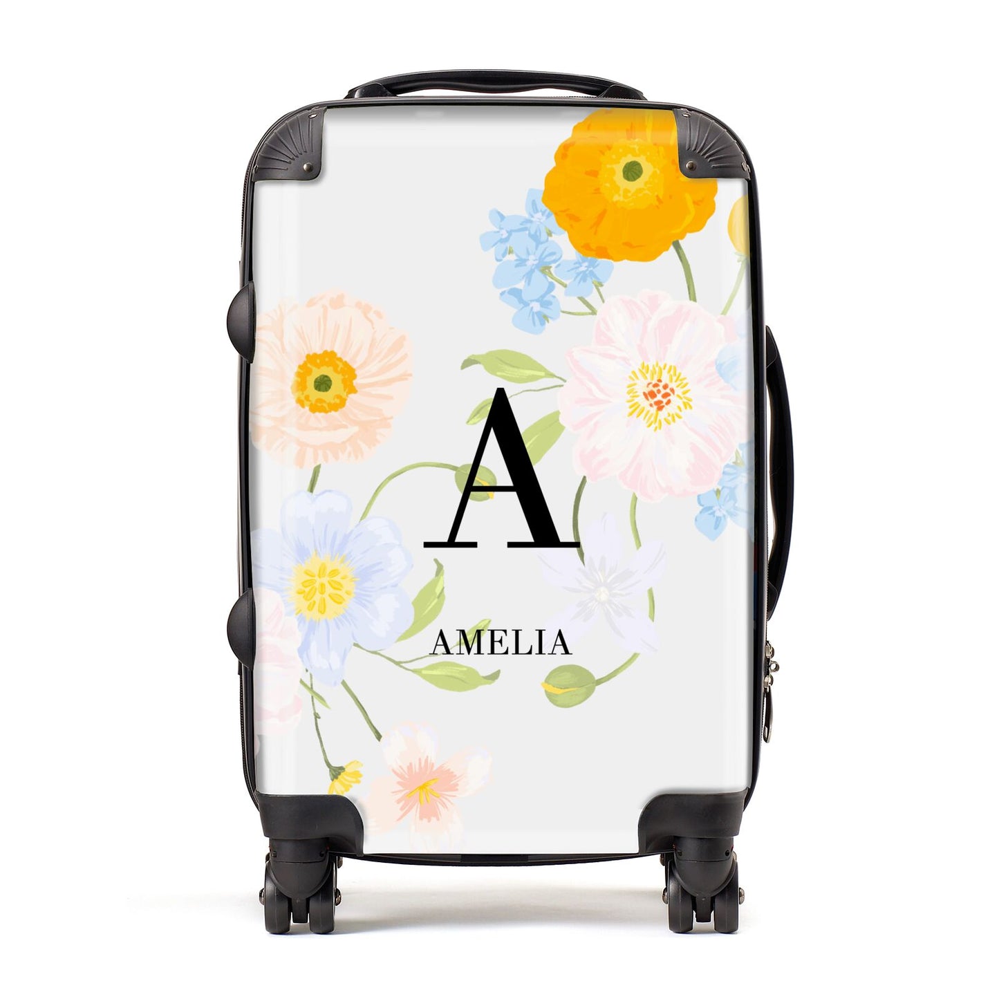 Customised Floral Suitcase