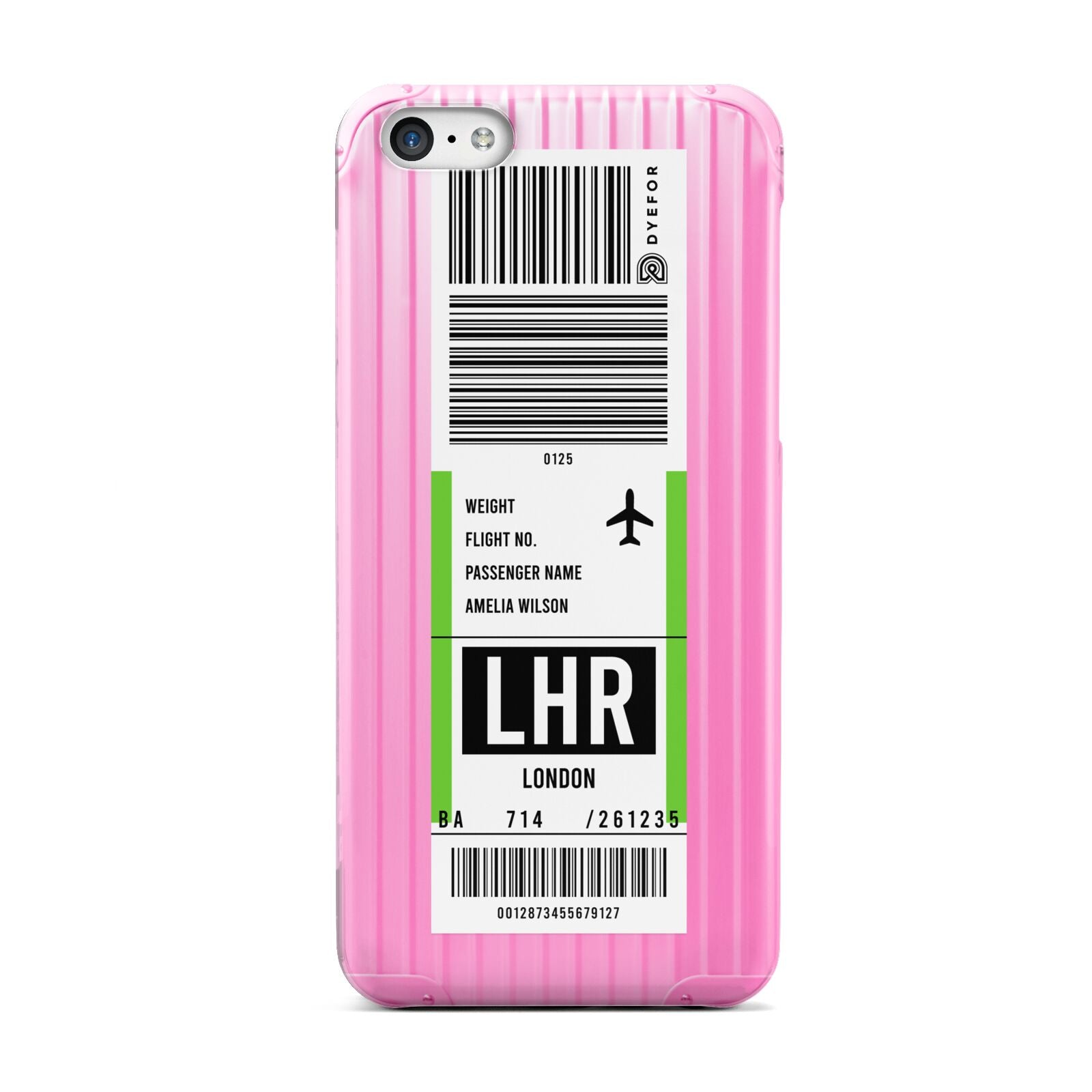 Customised Luggage Tag Apple iPhone 5c Case