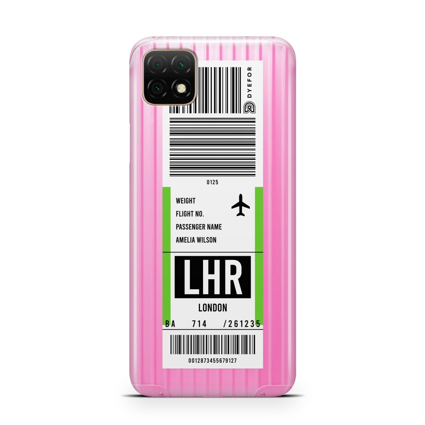 Customised Luggage Tag Huawei Enjoy 20 Phone Case