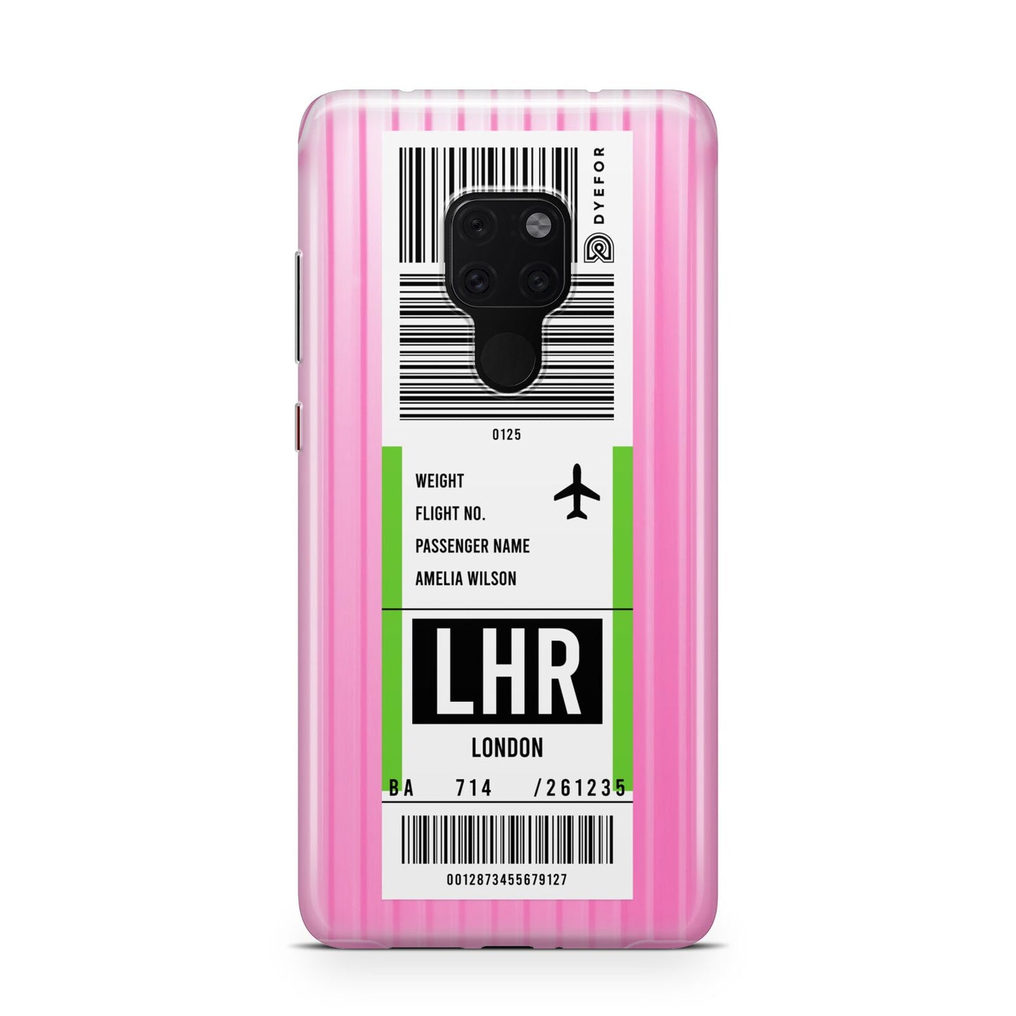 Customised Luggage Tag Huawei Mate 20 Phone Case