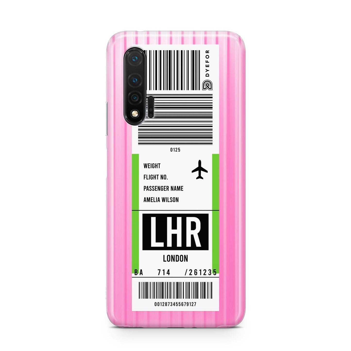 Customised Luggage Tag Huawei Nova 6 Phone Case