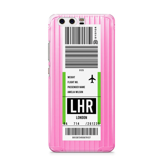 Customised Luggage Tag Huawei P10 Phone Case