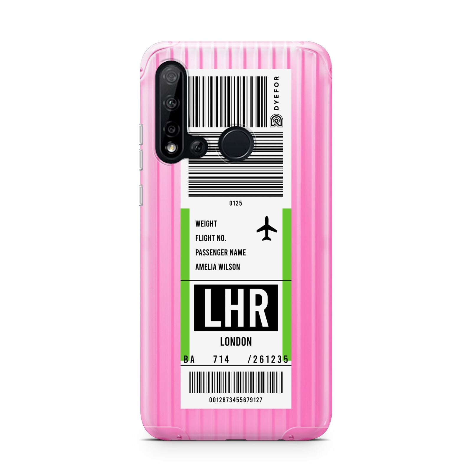 Customised Luggage Tag Huawei P20 Lite 5G Phone Case