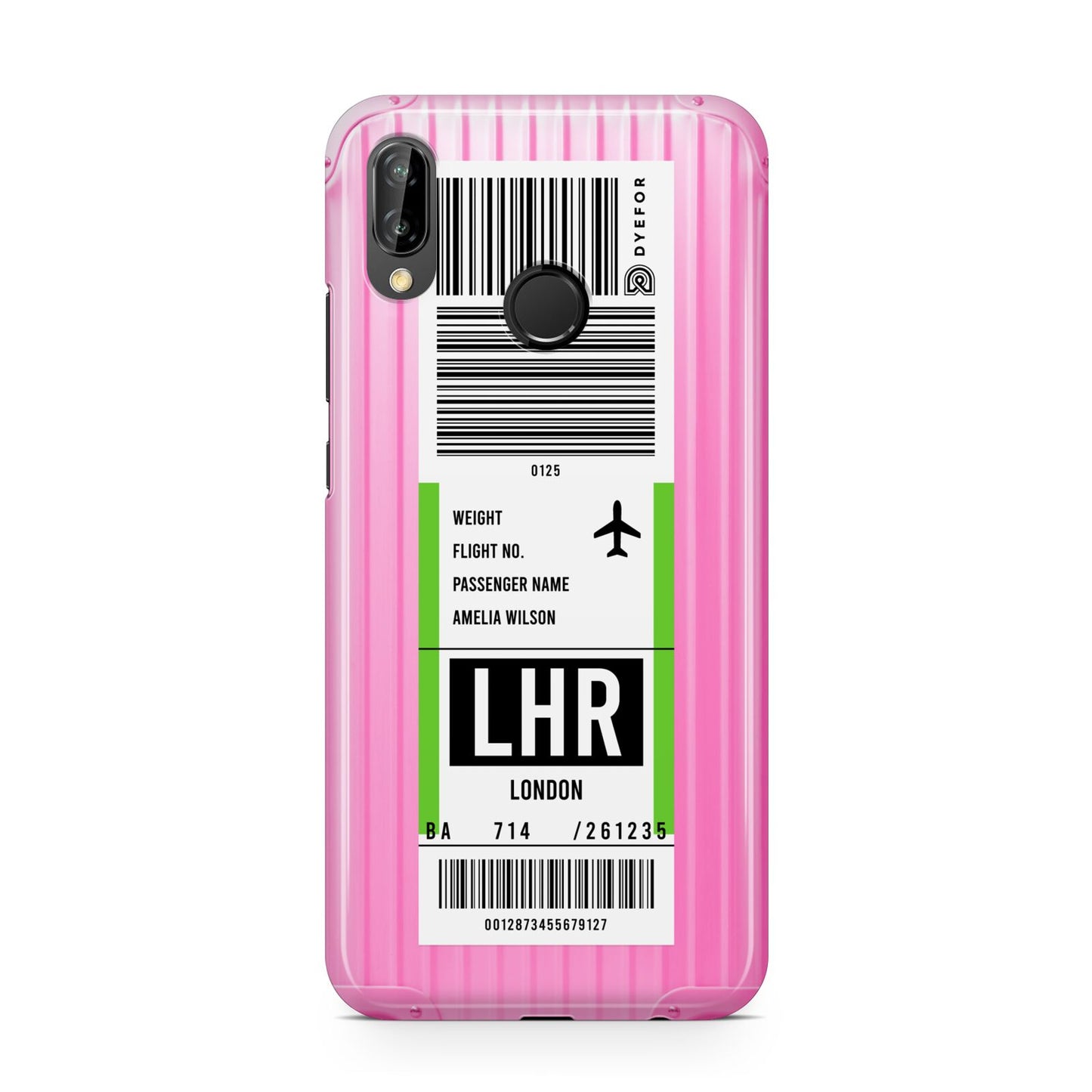 Customised Luggage Tag Huawei P20 Lite Phone Case