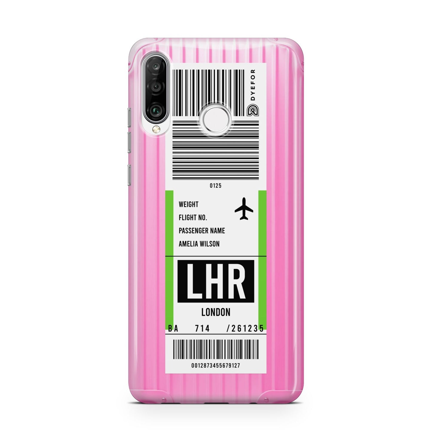 Customised Luggage Tag Huawei P30 Lite Phone Case