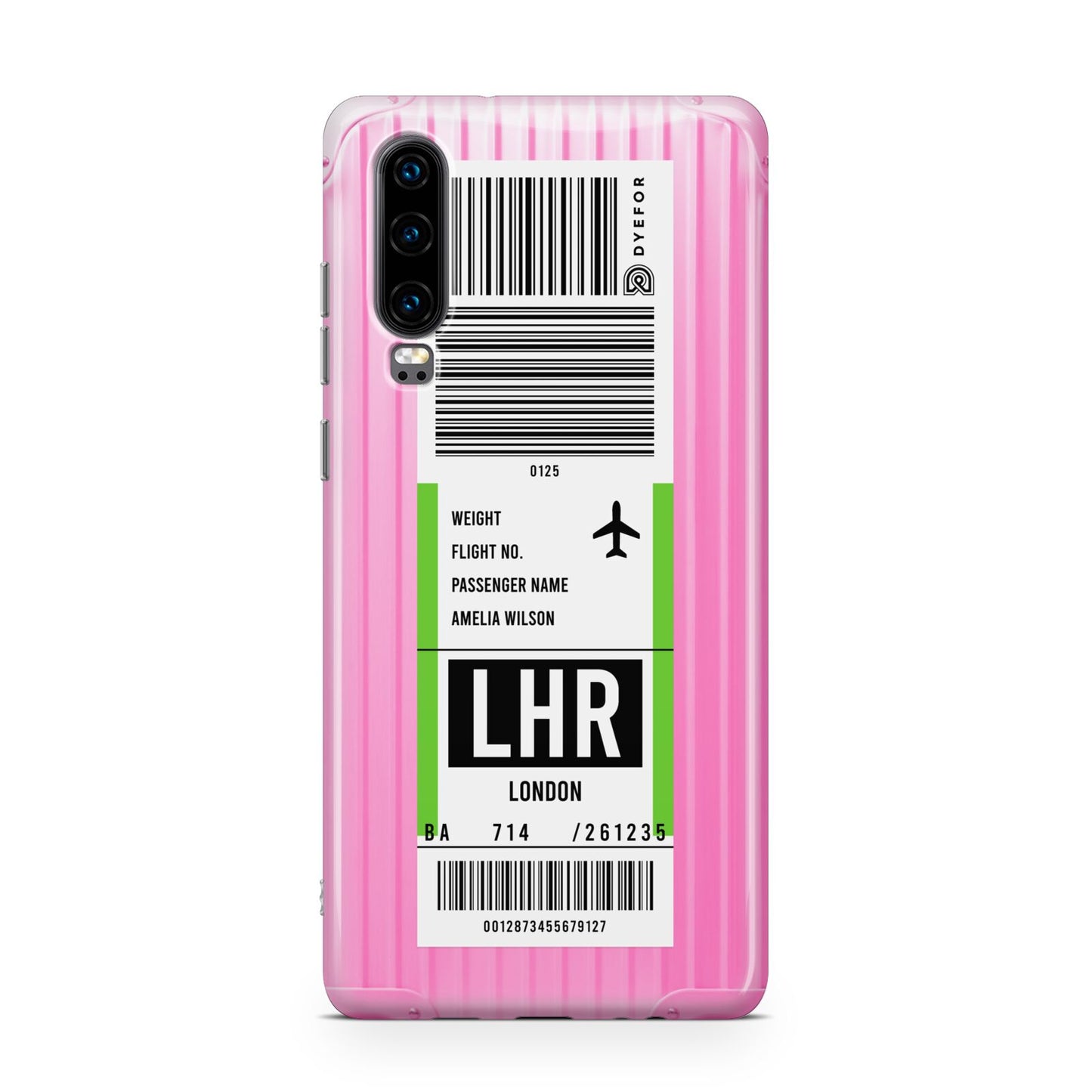 Customised Luggage Tag Huawei P30 Phone Case