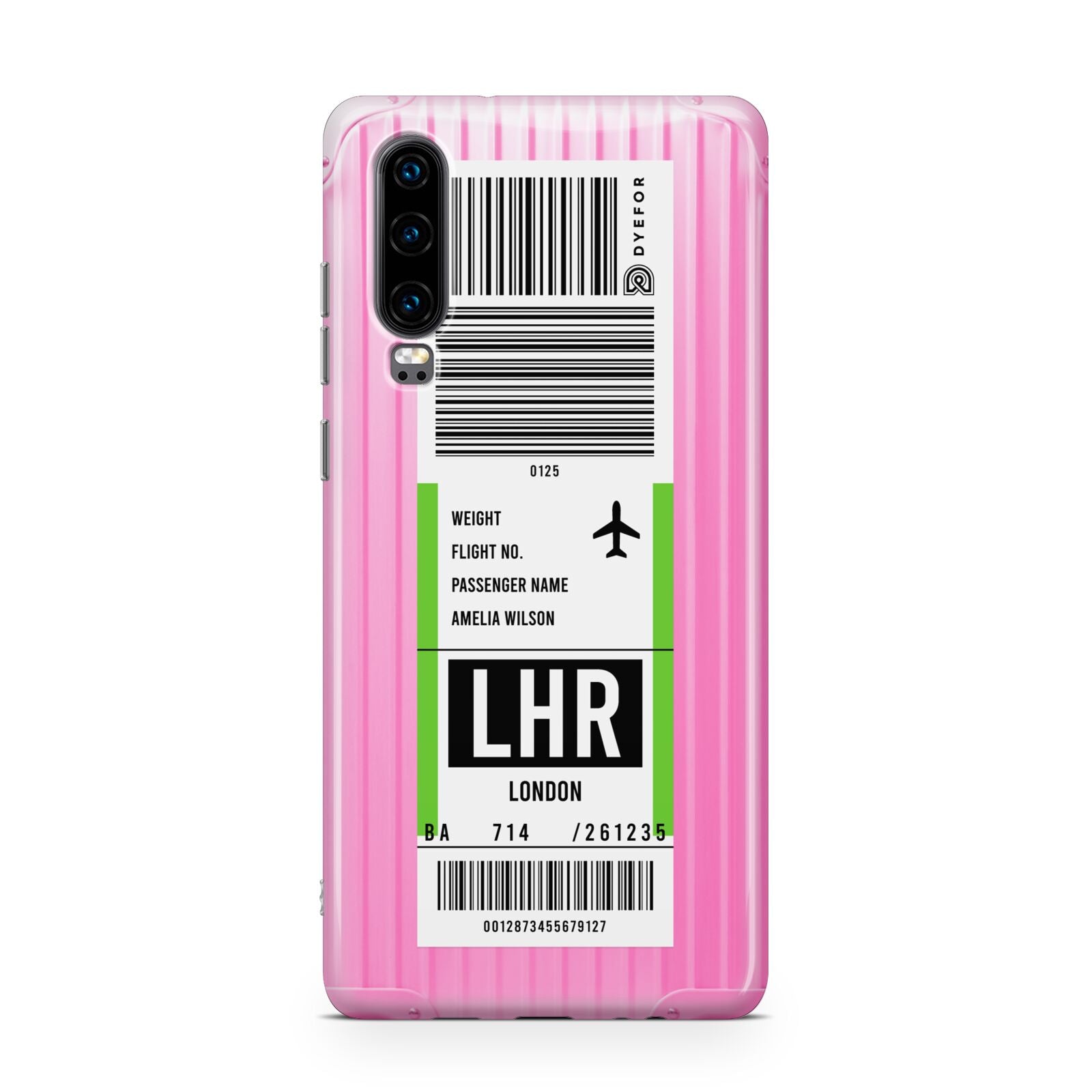 Customised Luggage Tag Huawei P30 Phone Case