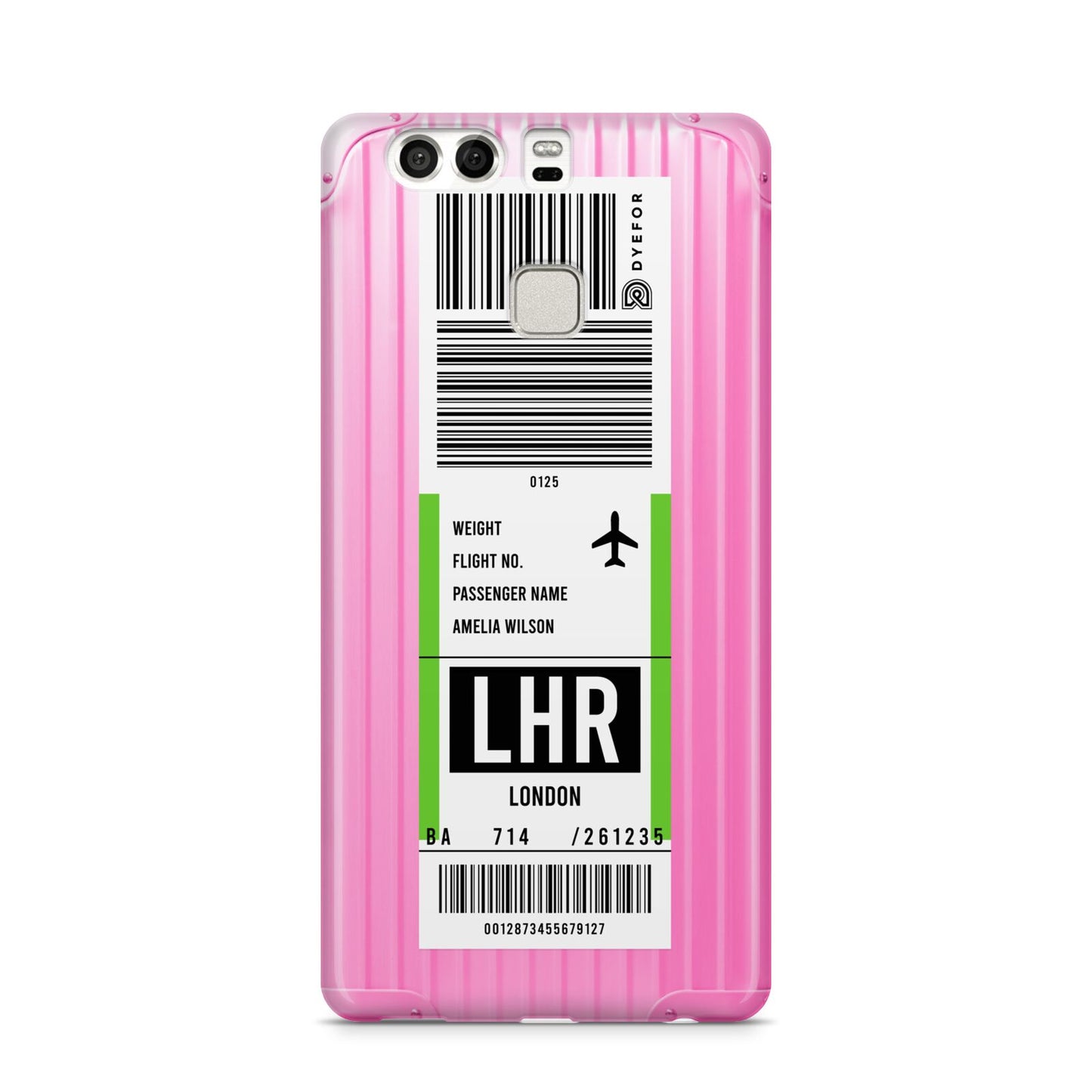Customised Luggage Tag Huawei P9 Case