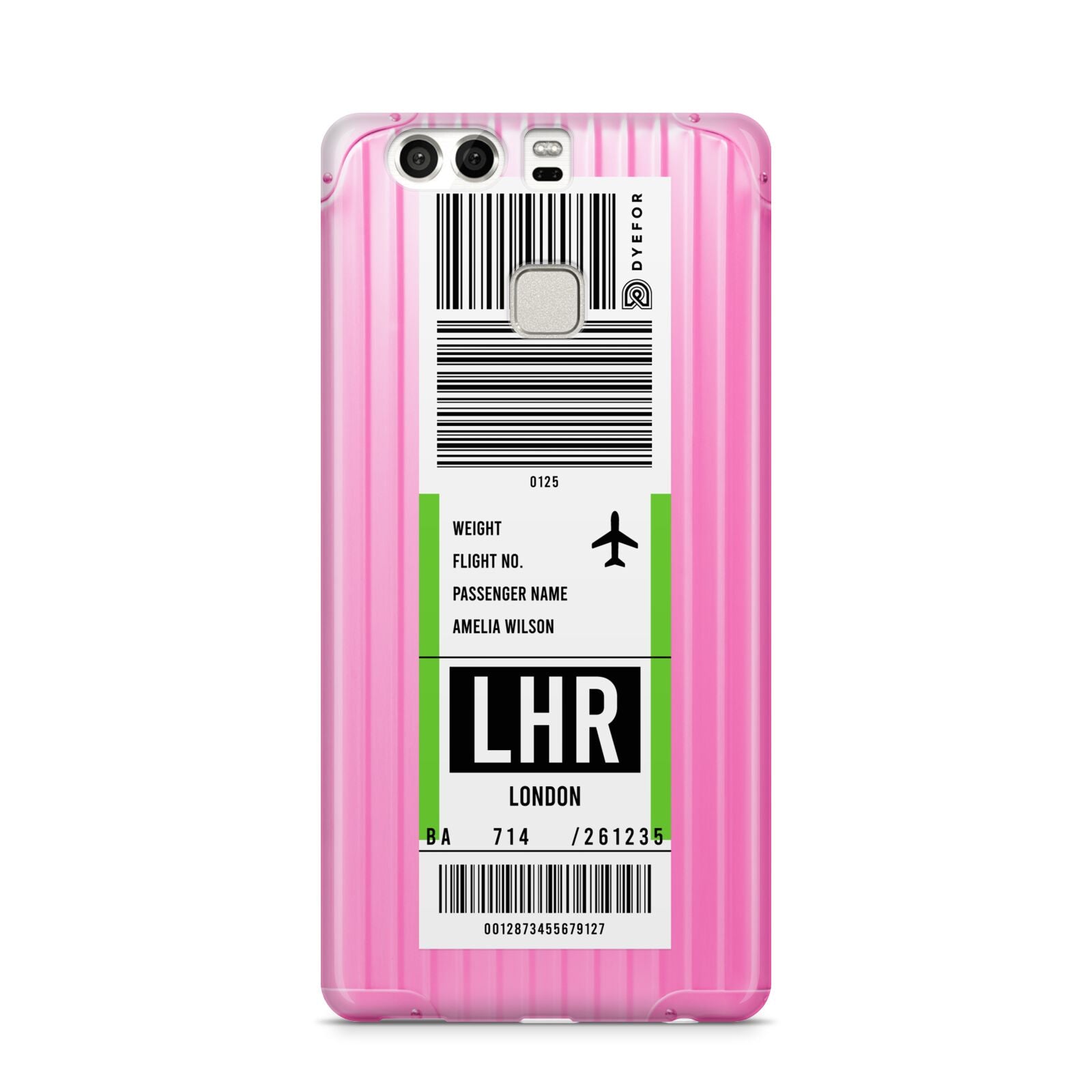 Customised Luggage Tag Huawei P9 Case