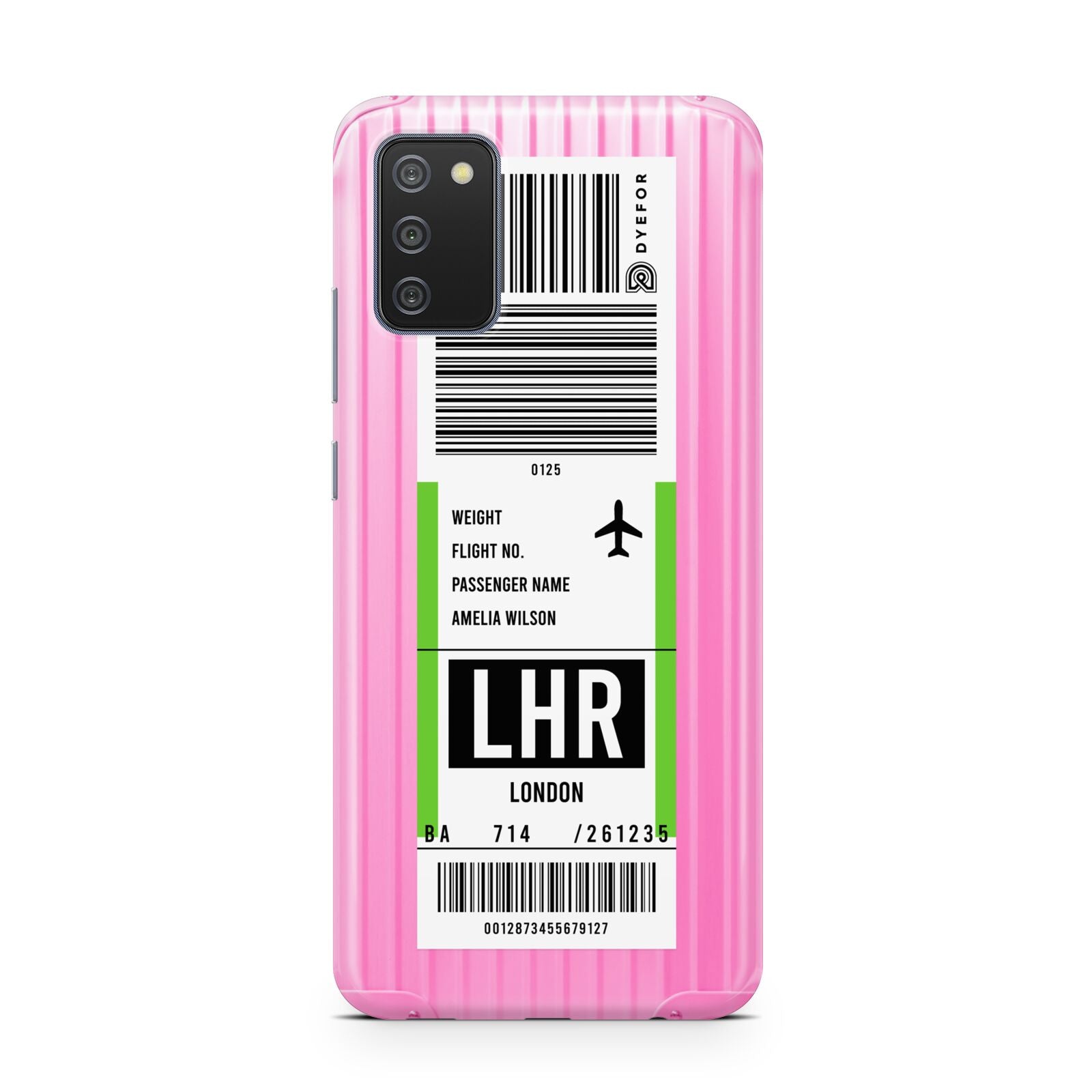 Customised Luggage Tag Samsung A02s Case