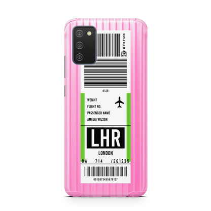 Customised Luggage Tag Samsung A02s Case