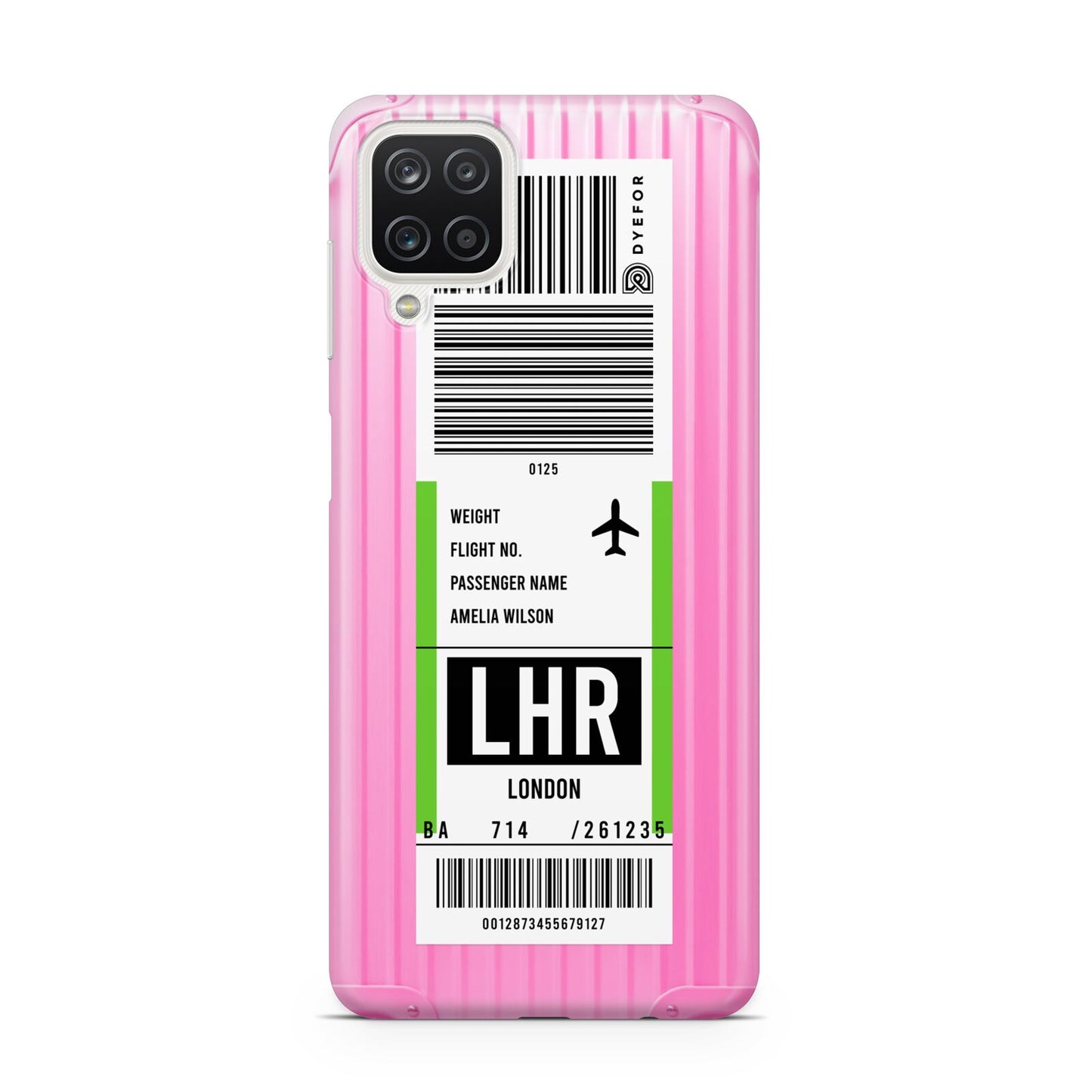 Customised Luggage Tag Samsung A12 Case
