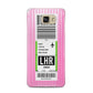 Customised Luggage Tag Samsung Galaxy A5 2016 Case on gold phone