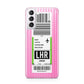 Customised Luggage Tag Samsung S21 Case