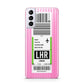 Customised Luggage Tag Samsung S21 Plus Case
