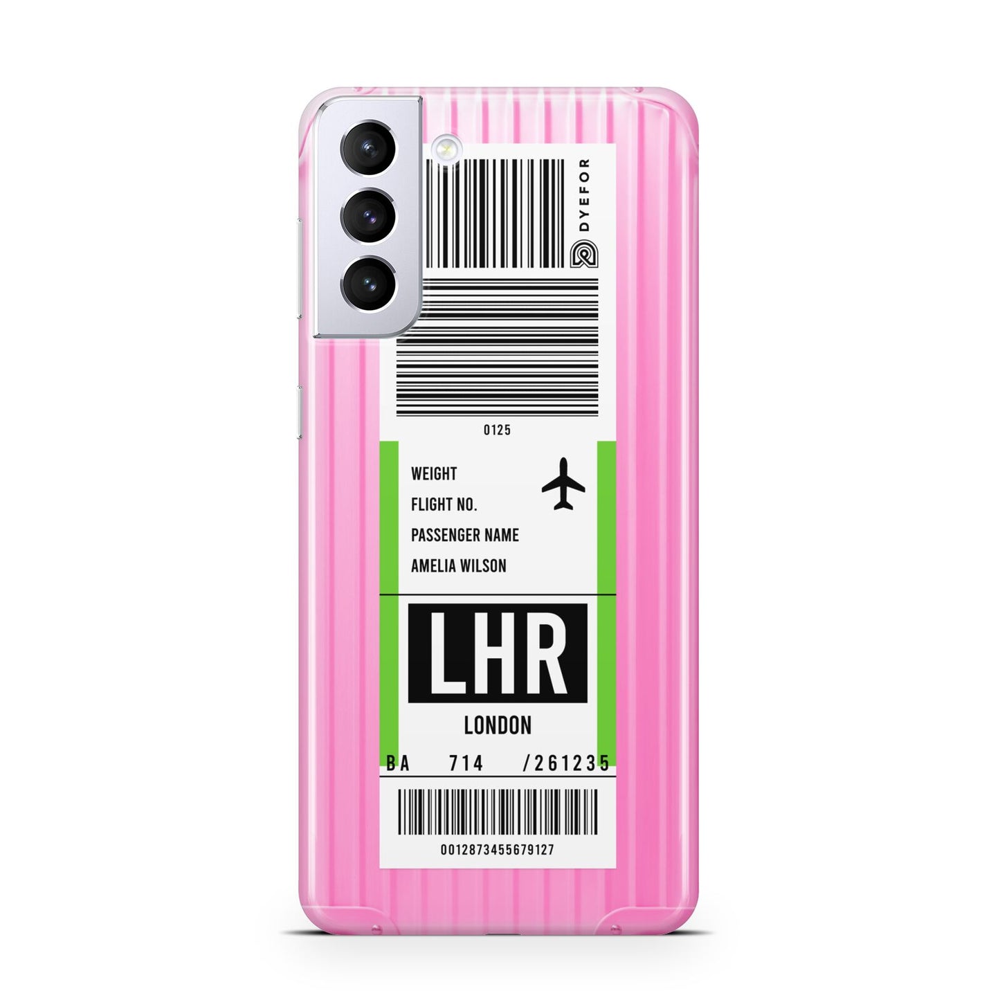 Customised Luggage Tag Samsung S21 Plus Case