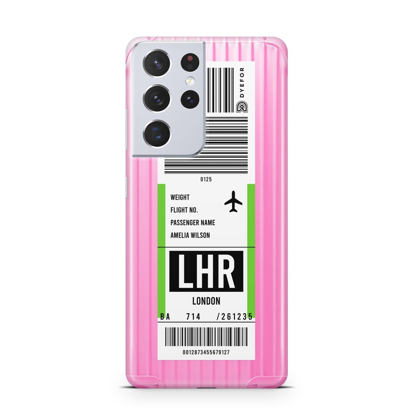 Customised Luggage Tag Samsung S21 Ultra Case
