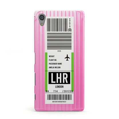 Customised Luggage Tag Sony Xperia Case