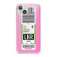 Customised Luggage Tag iPhone 13 Clear Bumper Case