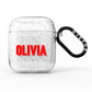 Customised Name Blood AirPods Glitter Case