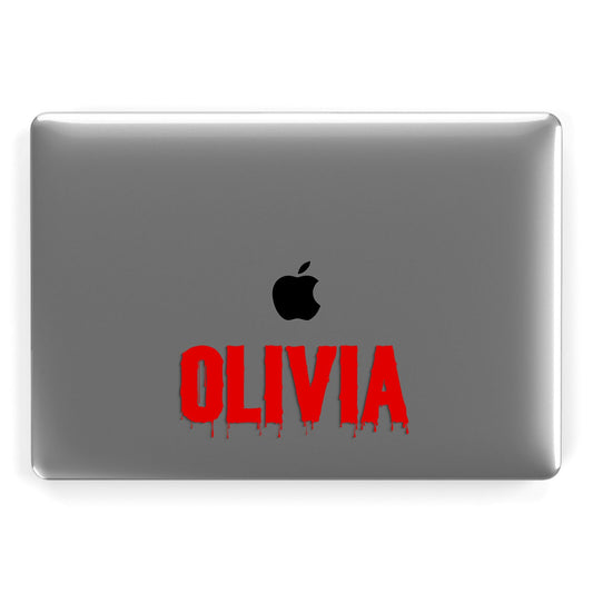 Customised Name Blood Apple MacBook Case