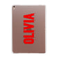 Customised Name Blood Apple iPad Rose Gold Case