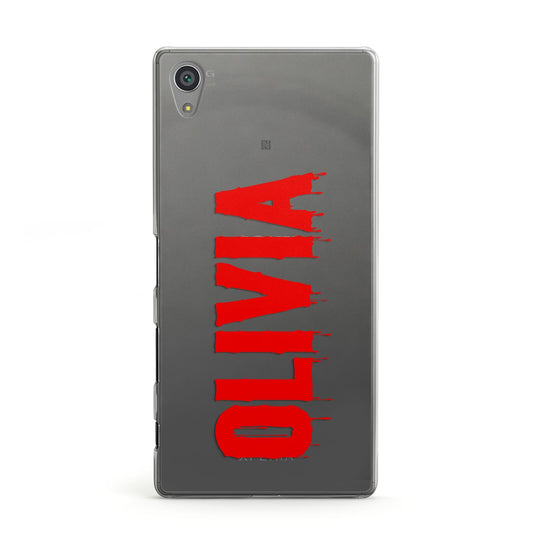 Customised Name Blood Sony Xperia Case
