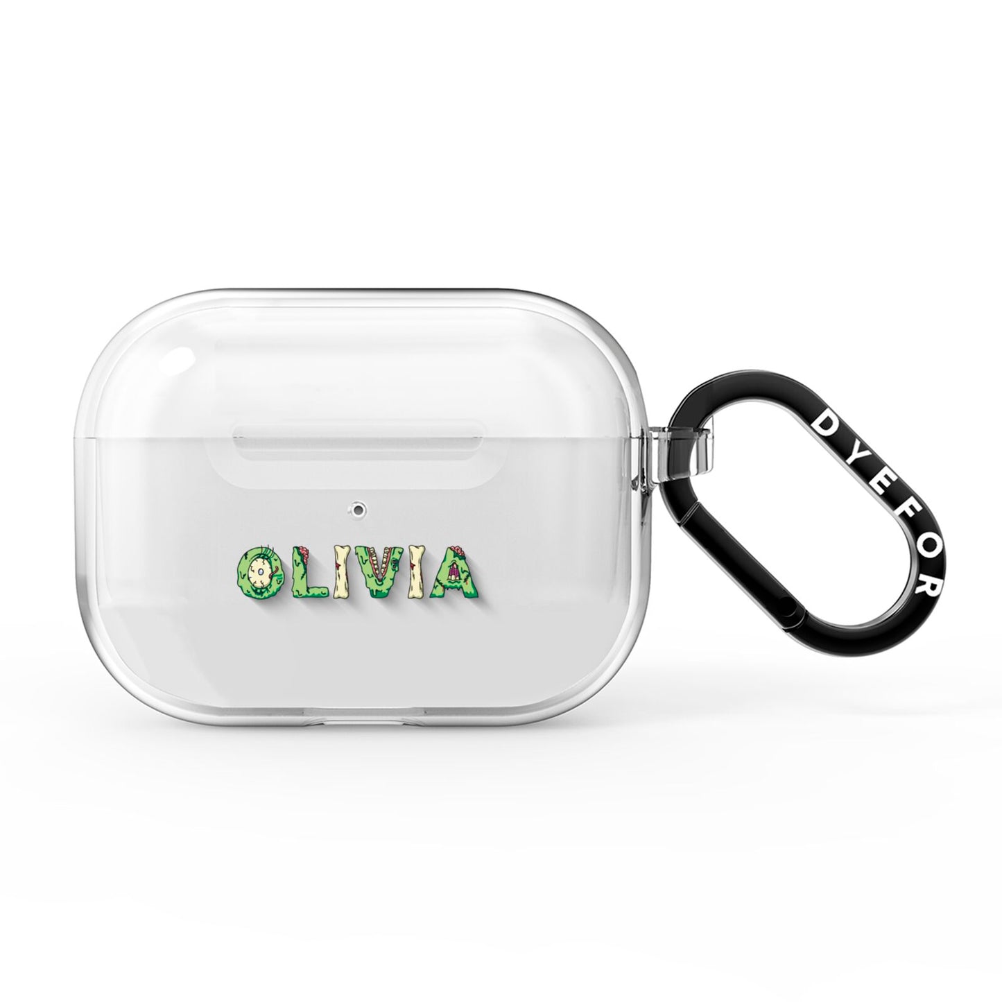 Customised Name Zombie AirPods Pro Clear Case