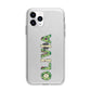 Customised Name Zombie Apple iPhone 11 Pro in Silver with Bumper Case