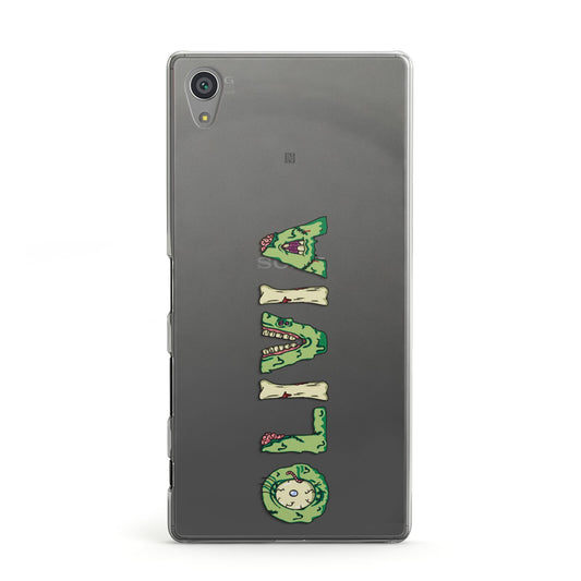 Customised Name Zombie Sony Xperia Case