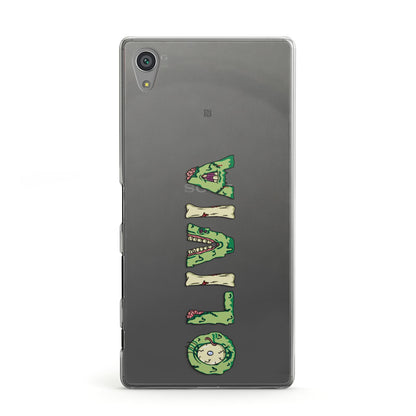 Customised Name Zombie Sony Xperia Case