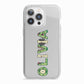 Customised Name Zombie iPhone 13 Pro TPU Impact Case with White Edges