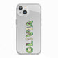 Customised Name Zombie iPhone 13 TPU Impact Case with White Edges