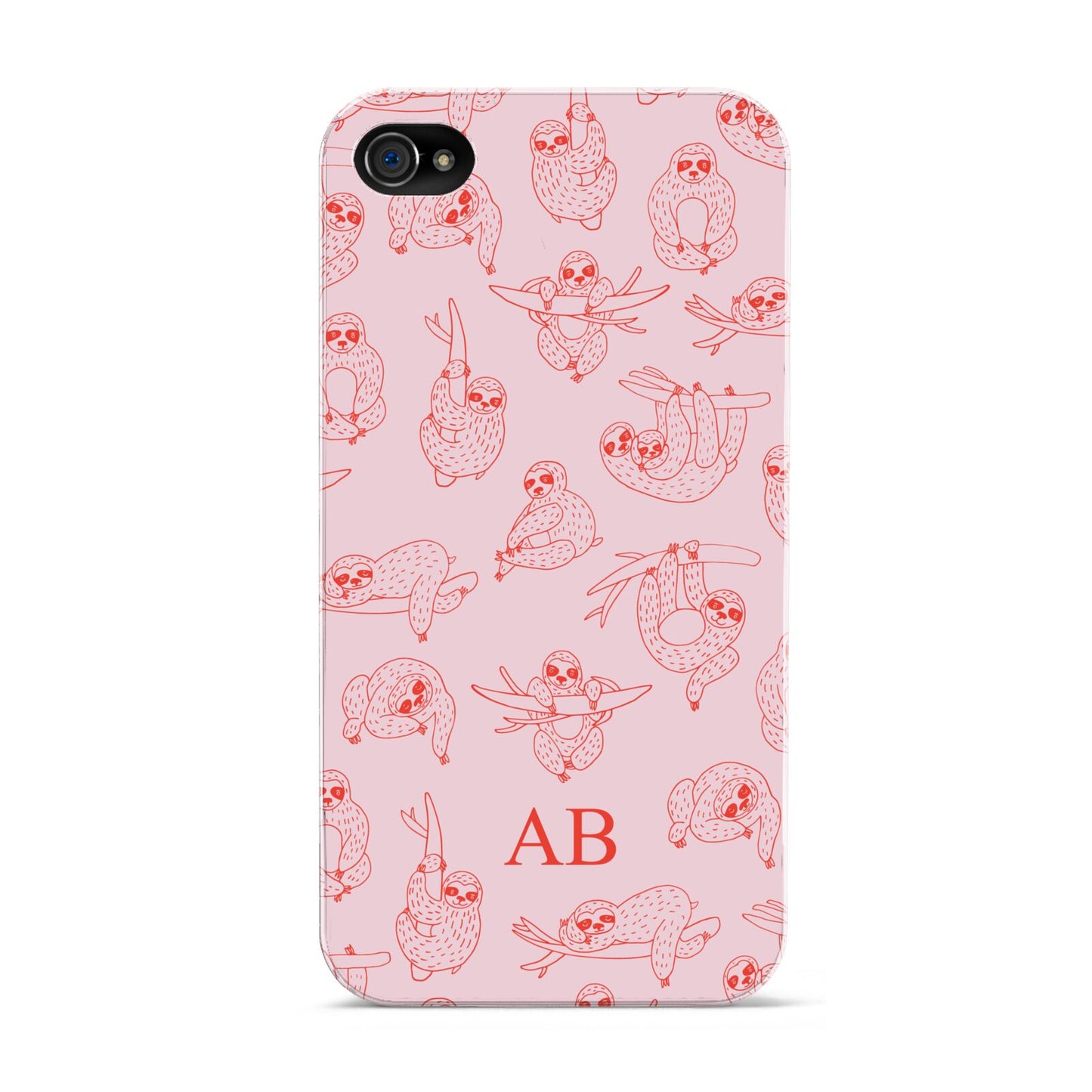 Customised Sloth Apple iPhone 4s Case